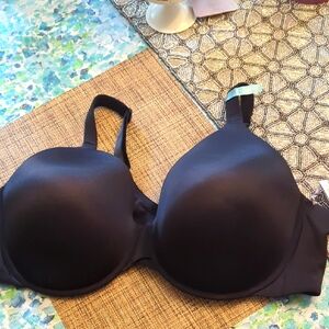 Ambrielle Everyday Full Coverage Black Bra